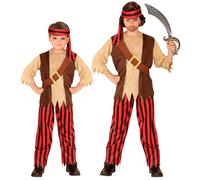 W WIDMANN MILANO Party Fashion - Costume da bambino pirata, corsaro, travestimento per carnevale