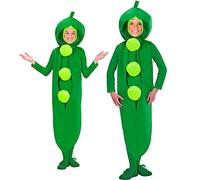 W WIDMANN MILANO Party Fashion - Costume da bambino pisello, verdura, verde, in maschera, carnevale