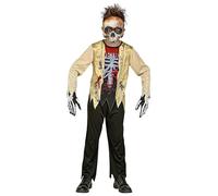 W WIDMANN MILANO Party Fashion - Costume da bambino Scheletro zombie, 3 pezzi, horror, psicopatico, killer, non morto, Halloween