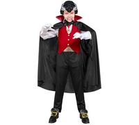 W WIDMANN MILANO Party Fashion - costume da bambino vampiro, gotico, succhiasangue, conte scuro, costume di Halloween