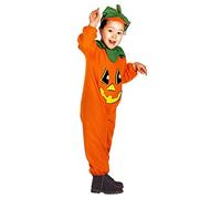 W WIDMANN MILANO Party Fashion - Costume da bambino zucca, tuta e copricapo, travestimento per Halloween