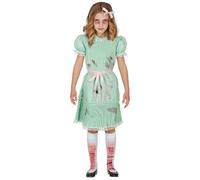 W WIDMANN MILANO Party Fashion - Costume da bambola assassina per bambini | Set da 3 pezzi con abito, cintura e calze, costume horror da bambina per Halloween, Carnevale, feste a tema