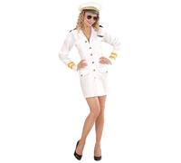 W WIDMANN MILANO Party Fashion - Costume da capitano della Marina da donna | Con abito e berretto, uniforme da marinaretta per Carnevale, feste a tema