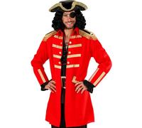 WIDMANN MILANO PARTY FASHION - Costume da capitano pirata, mantello e cappello, bucaniere, corsaro, carnevale