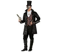 WIDMANN MILANO PARTY FASHION - Costume da cappotto in pelle, per diversi personaggi, steampunk, pirata, rock star