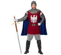 Widmann Milano Costume da cavaliere medievale - cappa, cintura, cappuccio - XXL