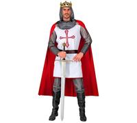 W WIDMANN MILANO Party Fashion - Costume da cavaliere templare, armatura da cavaliere, costume medievale, costume da favola, principe