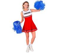 W WIDMANN Milano Party Fashion - Costume da Cheerleader, Abito, liceo, Ballerina, Carnevale, Festa a Tema Football