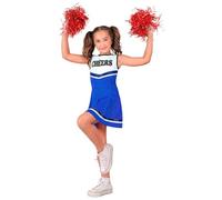 W WIDMANN MILANO Party Fashion - Costume da cheerleader per bambini, abito, liceo, ballerina, carnevale, festa a tema football