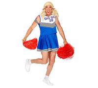 W WIDMANN MILANO Party Fashion - Costume da cheerleader per uomo, top e gonna, drag queen, uniforme scolastica, costumi in maschera, JGA