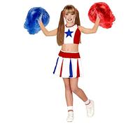 WIDMANN MILANO PARTY FASHION - Costume da cheerleader per bambini, gonna e top, scuola superiore, football americano