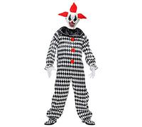 W WIDMANN MILANO Party Fashion - Costume clown del circo, tuta, clown assassino, horror, arlecchino, Halloween, carnevale