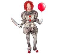 W WIDMANN MILANO Party Fashion - Costume Clown assassino, psicopatico, clown dell'orrore, costume di Halloween