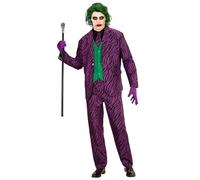 W WIDMANN MILANO Party Fashion - Costume da clown malvagio, giacca con gilet, pantaloni, cravatta, clown horror, carnevale, festa in maschera, festa a tema, Halloween