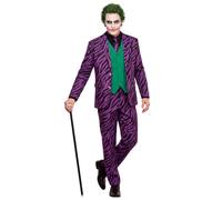W WIDMANN MILANO Party Fashion - Costume da clown horror da uomo | Giacca con gilet, pantaloni e cravatta, costume da clown malvagio per Halloween e Carnevale