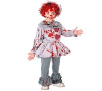 W WIDMANN MILANO Party Fashion - Costume da clown horror vintage per bambini, costume di Halloween per bambini, costumi di carnevale
