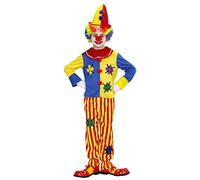 W WIDMANN MILANO Party Fashion - Costume da clown per bambini, top e pantaloni, arlecchino, circo, giullare, costumi di carnevale