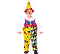 COSTUME VESTITO ABITO TRAVESTIMENTO CARNEVALE BAMBINO CLOWN