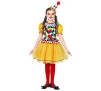 Widmann Srl Costume da Clown per Bambina, Multicolore, WDM06956
