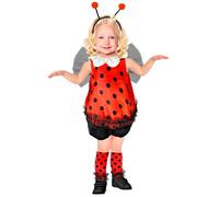 W WIDMANN MILANO Party Fashion - Costume da coccinella per bambini, costume da animale per carnevale, feste a tema