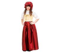 W WIDMANN MILANO Party Fashion - Costume da contadina per bambini, camicetta, corsetto, gonna, borghese, medievale, cameriera, carnevale
