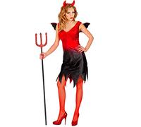 W WIDMANN MILANO Party Fashion - Costume diavolo, vestito, inferno, costumi in maschera, Halloween