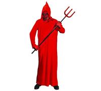 W WIDMANN MILANO Party Fashion - Costume da diavoletto per bambini | Cappotto con cappuccio e maschera per un costume da inferno, Halloween, Carnevale e feste a tema