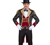 W WIDMANN MILANO Party Fashion - Costume da direttore di circo da uomo | Giacca con paillettes per Carnevale, costumi da showman, rockstar e circensi