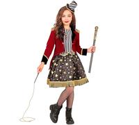 W WIDMANN MILANO Party Fashion - Costume da direttrice di circo per bambina, 3 pezzi, abito, giacca e mini cappello, domatrice, outfit per carnevale e spettacolo