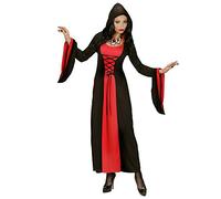 W WIDMANN MILANO Party Fashion - Costume da donna gotica, abito con cappuccio, vampira, Halloween