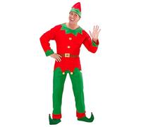 W WIDMANN MILANO Party Fashion - Costume da elfo aiutante di Babbo Natale, elfo, costume di Natale, costumi in maschera