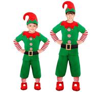 W WIDMANN MILANO Party Fashion - Costume da elfo, aiutante di Babbo Natale, folletto, folletto, costume natalizio per bambini