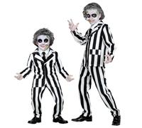 W WIDMANN MILANO Party Fashion - Costume da fantasma per bambini | Set da 3 pezzi con giacca, pantaloni e cravatta, fantasma malandato, poltergeist, Halloween, Carnevale, feste a tema