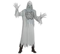 W WIDMANN MILANO Party Fashion - Costume da fantasma urlante, accappatoio con cappuccio, guanti, maschera, demone, fantasma