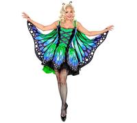 W WIDMANN MILANO Party Fashion - costume da farfalla per bambini, vestito con tutù, ali, costume da animale, costumi in maschera
