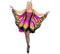 W WIDMANN MILANO Party Fashion - Costume da farfalla, vestito con tutù, ali, costume da animale, costumi di carnevale