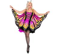 W WIDMANN MILANO Party Fashion - Costume da farfalla, vestito con tutù, ali, costume da animale, costumi di carnevale