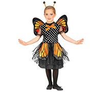 W WIDMANN MILANO Party Fashion - Costume da farfalla per bambini, vestito con tutù, ali, antenne, costume da animale