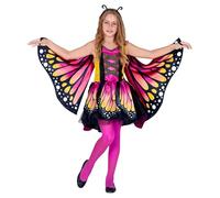 W WIDMANN MILANO Party Fashion - costume da farfalla per bambini, vestito con tutù, ali, costume da animale, costumi in maschera