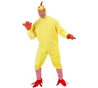 W WIDMANN MILANO Party Fashion - Costume da gallina | Set da 3 pezzi con tuta, calzini e copricapo, come costume da animale per Carnevale e feste a tema