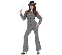 W WIDMANN MILANO Party Fashion - Costume da gangster, giacca, pantaloni, cravatta, carnevale, festa a tema