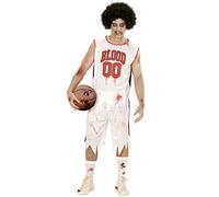 W WIDMANN MILANO Party Fashion - Costume da giocatore di basket zombie, maglietta e pantaloncini, demone, non morto