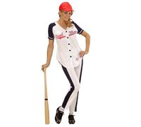 W WIDMANN MILANO Party Fashion - Costume da giocatrice di baseball, sportivo, professione, costumi di carnevale
