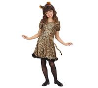W WIDMANN MILANO Party Fashion - Costume da leopardo per bambini, vestito con coda, cerchietto, costume da animale, gatto