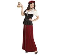 W WIDMANN MILANO Party Fashion, Costume da Locandiera da Donna XL, Eleganza medievale, comfort ottimale, accessori inclusi, versatile per tutte le occasioni, ottimo rapporto qualità prezzo