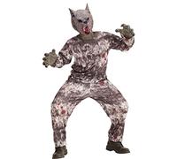 W WIDMANN MILANO Party Fashion - Costume da lupo mannaro per bambini | Set da 3 pezzi con giacca, pantaloni e maschera, costume da animale per Halloween, Carnevale e feste a tema