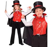 W WIDMANN MILANO Party Fashion - Costume da mago per bambini e bambine, mago, travestimento per Halloween, Carnevale