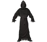 W WIDMANN MILANO Party Fashion - Costume bambino Grim Reaper, vestito nero, Grim Reaper, Giorno dei Morti, Halloween, costumi in maschera, carnevale