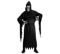 W WIDMANN MILANO Party Fashion - Costume da mietitore, tunica nera, Tristo Mietitore, becchino, Halloween