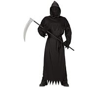 W WIDMANN MILANO Party Fashion - Costume da Mietitore, tunica nera, Tristo Mietitore, Halloween
